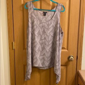 Grey Hi-Low Blouse